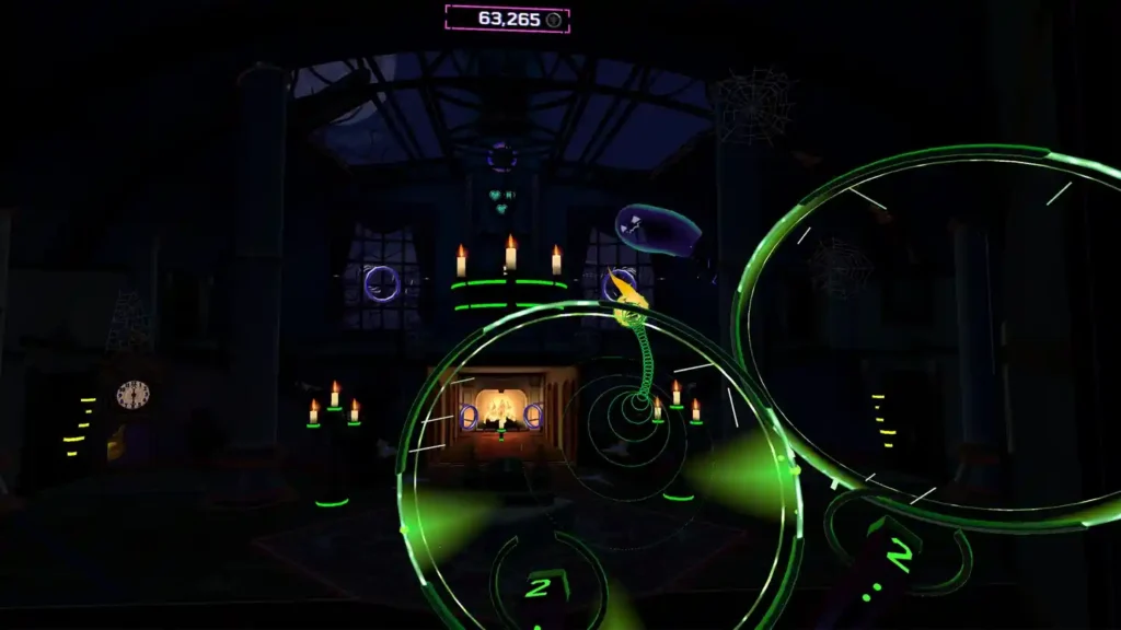 Gamplay of Bounce arcade on meta quest VR headset