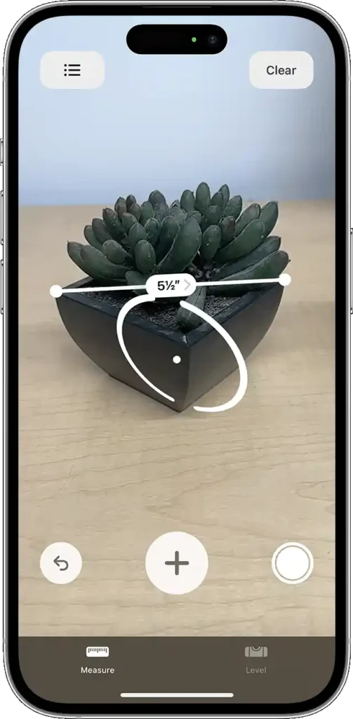 Apple measure app