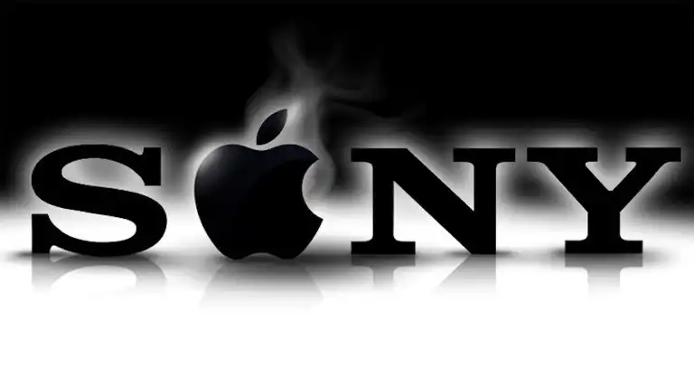 SONY & APPLE logo combined